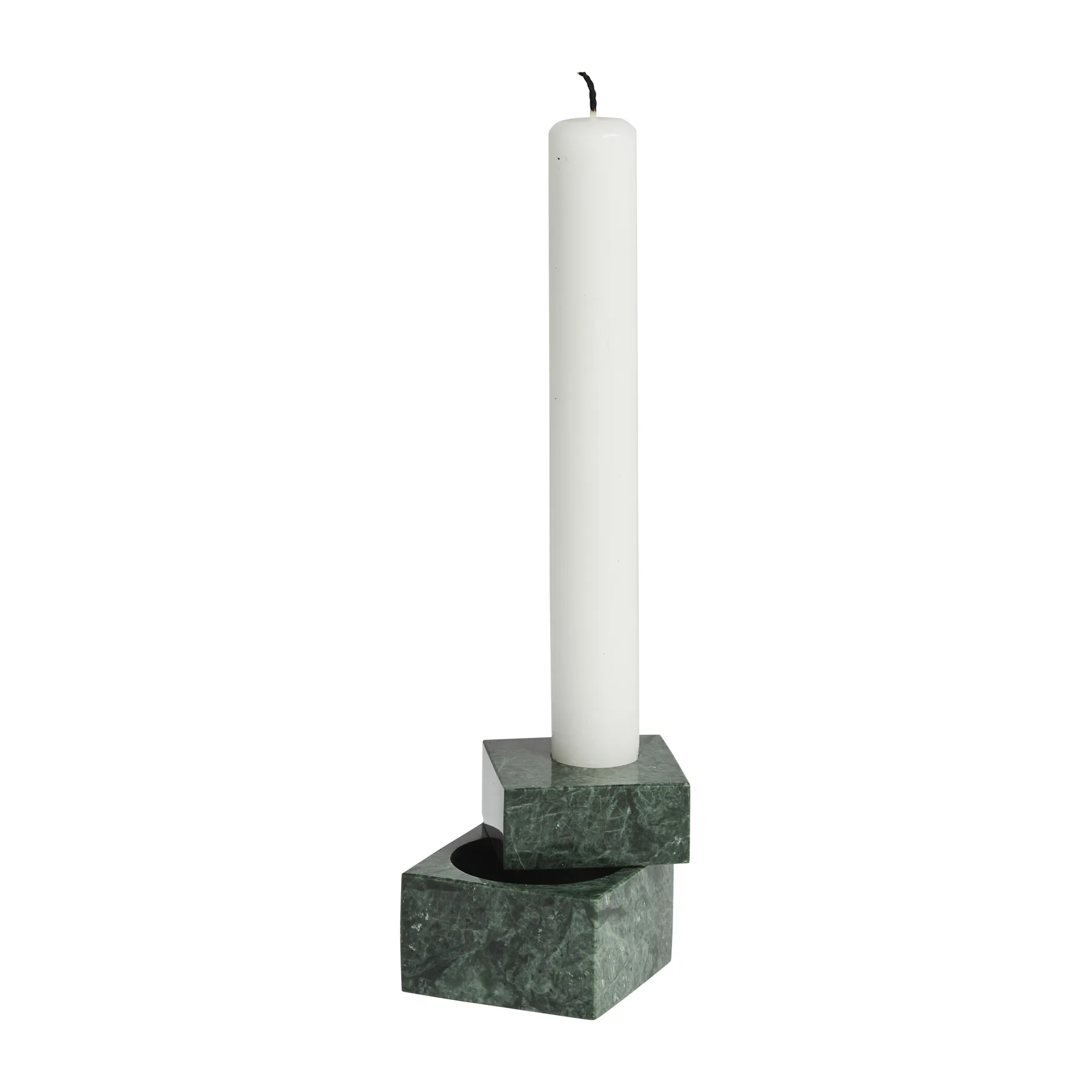 Jeu de dés 1 ljushållare marmor, Grön Woud
