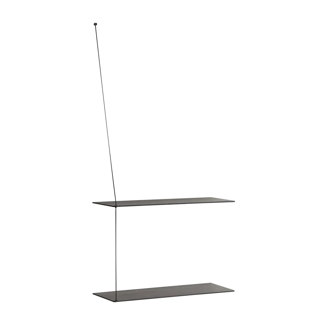 Stedge hylla 60 cm, Svartmålad ask Woud