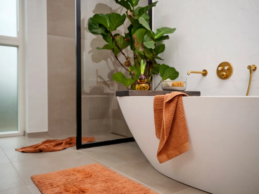 Classic badlakan 70x140 cm, Mandarine Zone Denmark