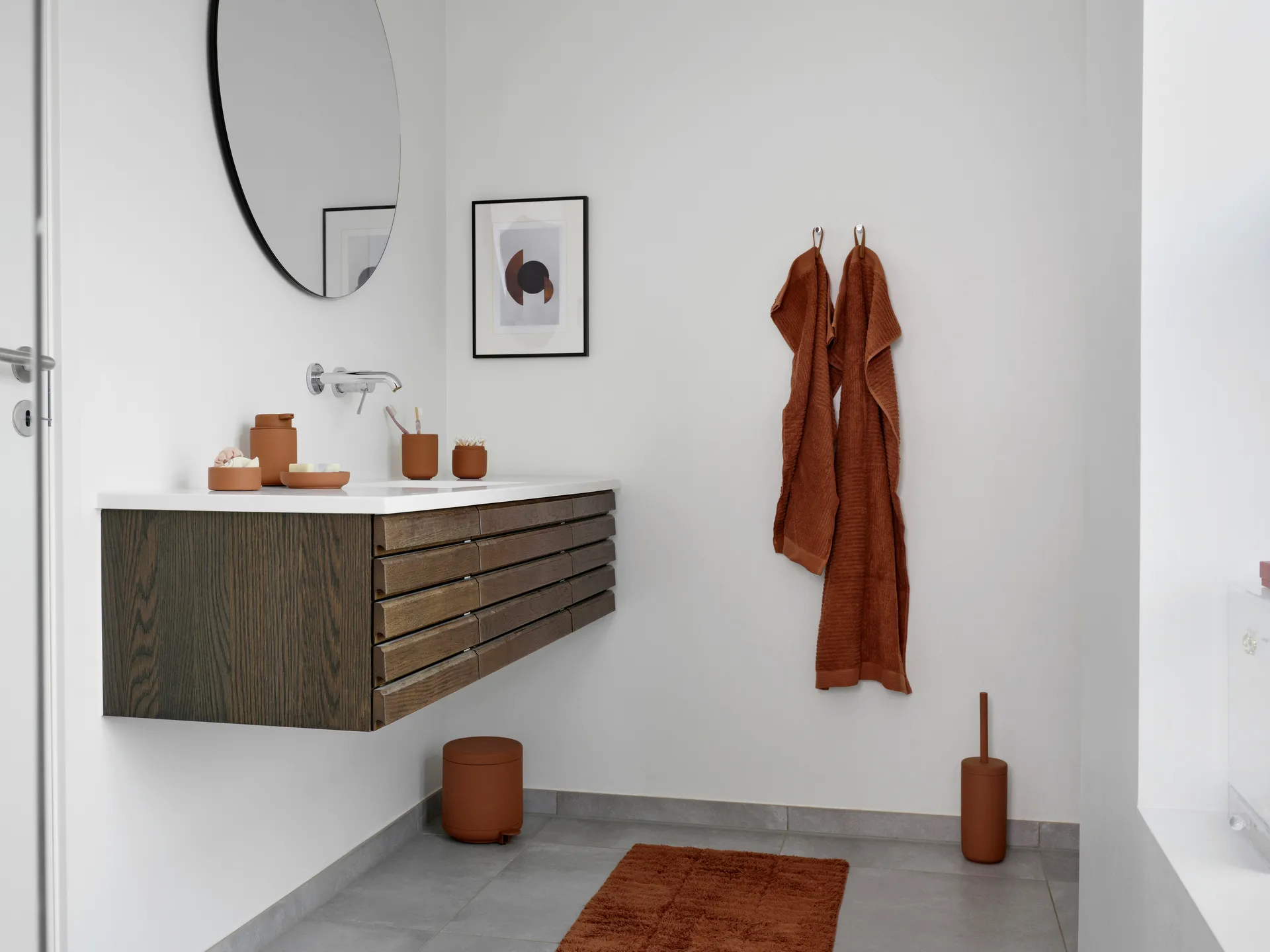 Classic handduk 50x70 cm, Terracotta Zone Denmark