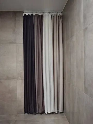 Lux duschdraperi - Grey, 180x220 cm - Zone Denmark