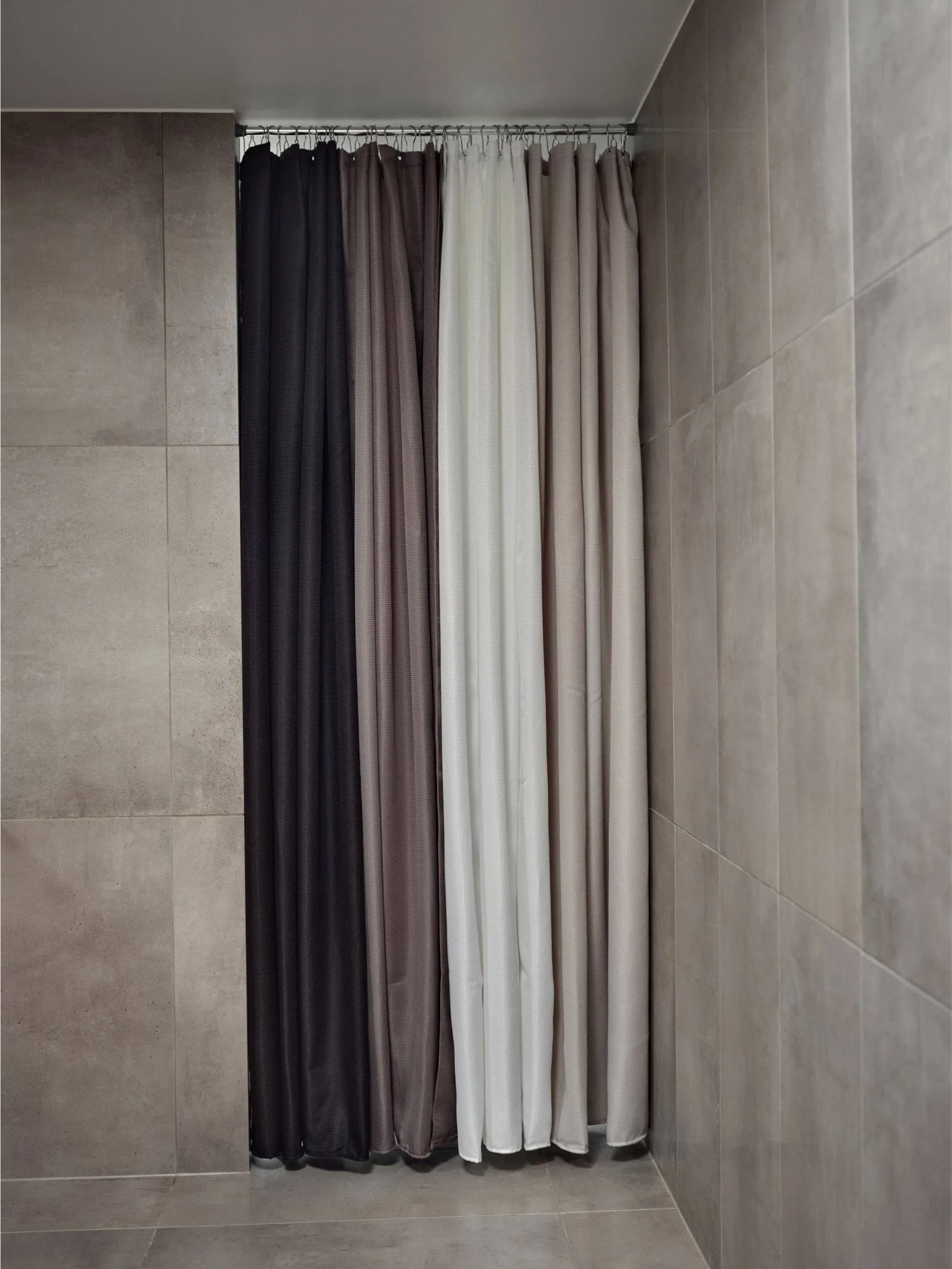 Lux duschdraperi, Soft grey, 180x220 cm Zone Denmark