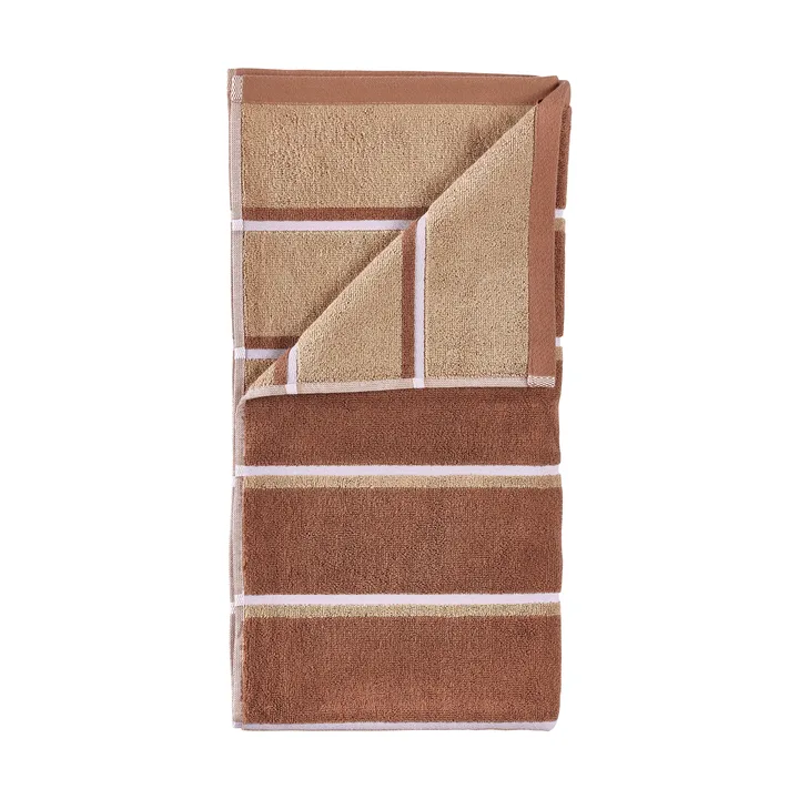 Sauna Handduk - Terracotta-camel-lupine, 70x140 cm - Zone Denmark
