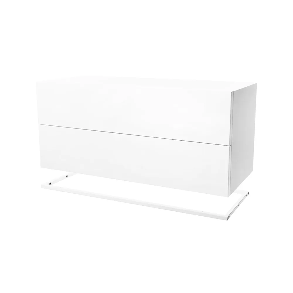 Molto 840 lådmodul, vit, inkl. vit metallram Zweed
