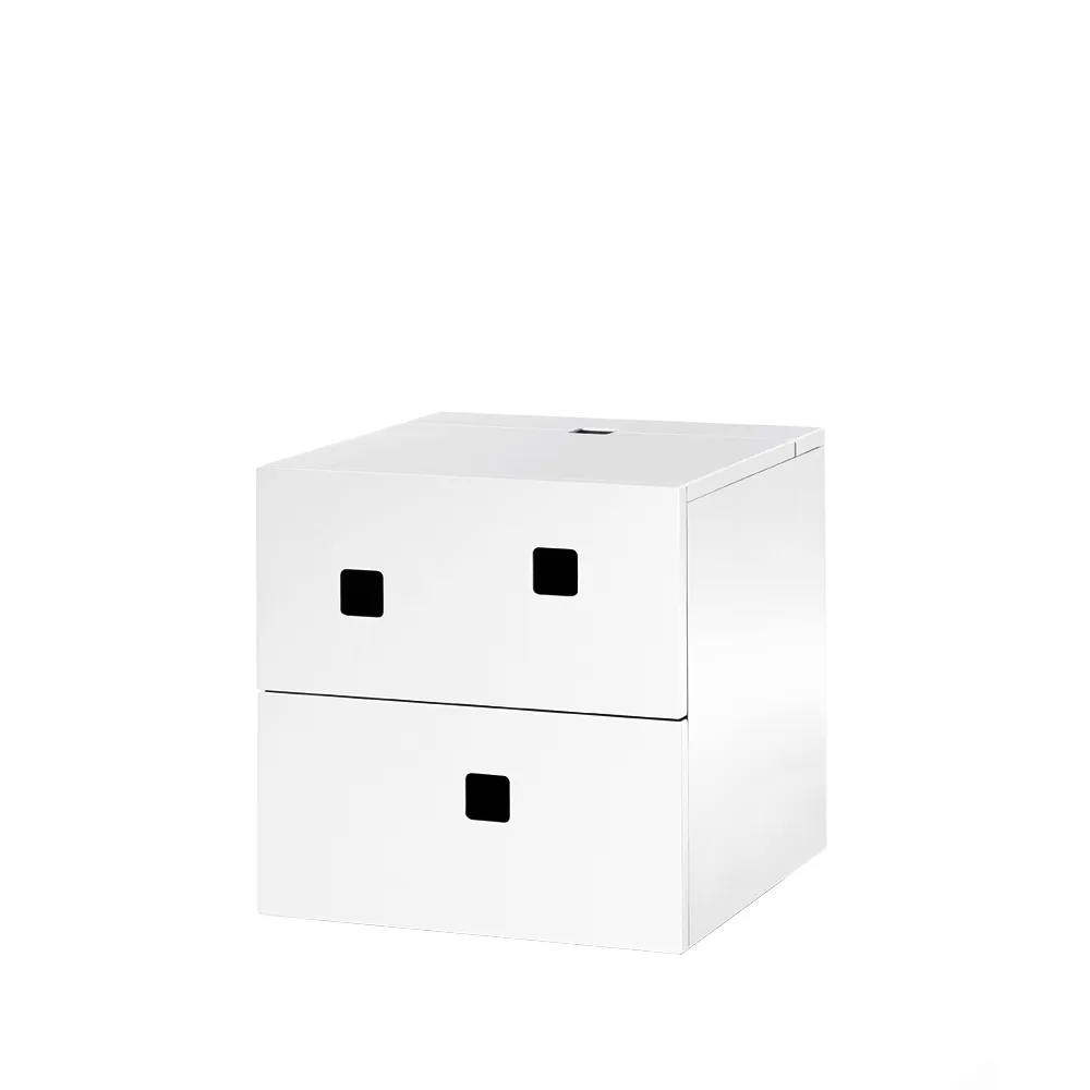 Peep S1 sängbord vägghängt, vit cm Zweed